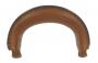 Leather Attache or Briefcase Handle Brown