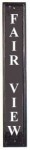  by inch gate post house sign in cast metal