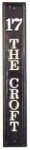  by inch gate post house sign in cast metal