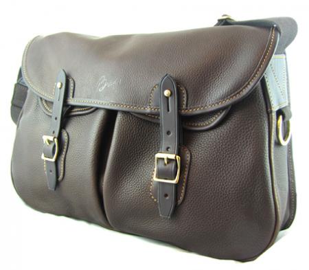 Ariel Trout Large Leather Bag by Brady black rear view