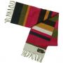 Barbour Horizontal Stripe Lambswool Scarf olive