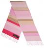 Barbour Horizontal Stripe Lambswool Scarf pink