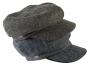 Barbour Leather Trim Baker Boy Hat for Ladies in wool olive is shown on top