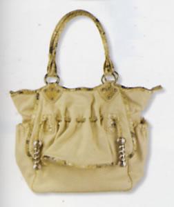 Beige synthetic handbag by Smith and Canova 89087BEIGE