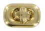 Brass Finish Turn Lock for handbags 20mm x 31mm CXTL8