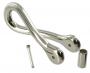 Chrome handbag strap attachment ohp2631