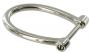 Chrome handbag strap attachment ohp2684