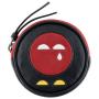 Ella Yoshi Applique Coin Purse in red, black and yellow leather Y1727