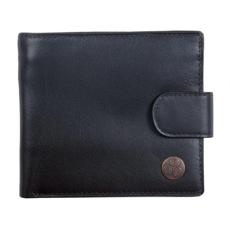 Emerald Studio Celtic Rivet bi-fold wallet with press stud fastening 2006 brown