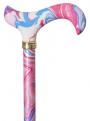 Extending Derby Walking Cane Marbled End Paper design 4641K