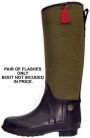 flashes for lady n waterproof canvas boots