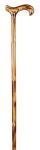 Gents' Reduced Polished Ash Derby Walking Stick with brass collar 3510