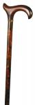 Gents' Reduced Polished Blackthorn Derby Walking Stick brass collar 3586