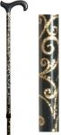 Golden Tendrils adjustable opulent derby walking cane 4650B