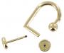 Gold handbag strap attachment OHP2773GD