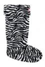 Hunter Fleece Welly Sock in Zebra skin for Adults S23845