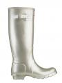 Hunter Original Metallic Wellington Boot W23591 Silver