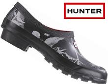 Hunter RHS Gardening Clog Black Floral Mix design Hunter RHS Gardening Clog Black Floral Mix design
