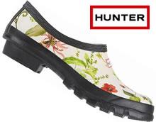 Hunter RHS Gardening Clog White Floral Mix design Hunter RHS Gardening Clog White Floral Mix design