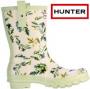 Hunter RHS Short Wellington Boot Oak Leaves and Acorns design W23604 OAK