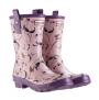 Hunter RHS Short Wellington Boot Sweetpea with Butterflies design W23604 SWEETPEA