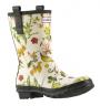 Hunter RHS Short Wellington Boot White Floral Mix design W23604 WHITE