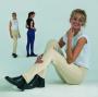 Just Togs Economy Orion Jodhpurs - Adult in beige and mid-blue