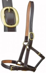 Brown Leather Foal Headcollar by E. Jeffries