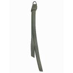 Long Thonging replacement zip tag in light grey leather Z42C in light grey