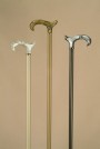metallic derby handled walking sticks with pearlis