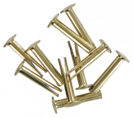 Pack of Ten Split Rivets Brass 22mm CXRIV9
