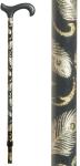 Peacock Feathers adjustable opulent derby walking cane 4650A