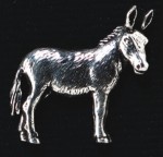 pewter donkey badge