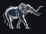 pewter elephant badge