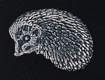 pewter hedgehog badge