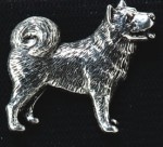 pewter husky badge