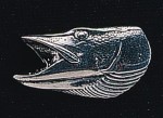 pewter pike s head badge
