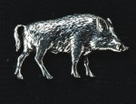 pewter wild boar badge