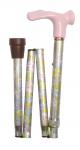 Pretty Folding Orthopaedic Handled Walking Cane 4082L/R