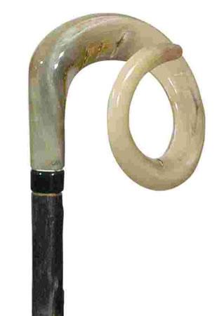 Ramshorn Crook Handled Walking Stick 2405