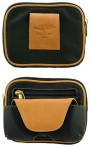 safari leather travel pouch with belt loop