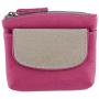 Safari Small Leather Coin and Key Purse 170946 berry:grey