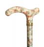Slimline Extending Chelsea Walking Cane cream floral 4099B