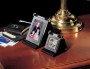 the dalvey leather and steel photograph frame smal
