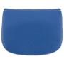 Yoshi Contrast Small Leather Coin Purse for women 173416 blue:cream closed