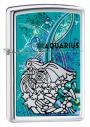 Zippo Lighter showing Aquarius Zodiac Sign 24929