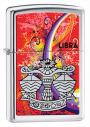 Zippo Lighter showing Libra Zodiac Sign 24937