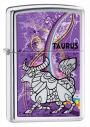 Zippo Lighter showing Taurus Zodiac Sign 24932