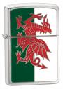 Zippo Welsh Flag Emblem Lighter Z200W