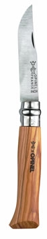 Opinel 7cm Knife with Olive Handle